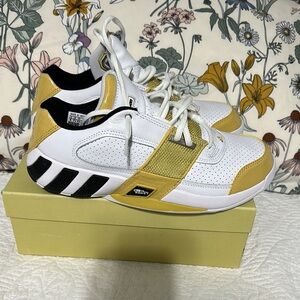 adidas White and Yellow Men's Shoes